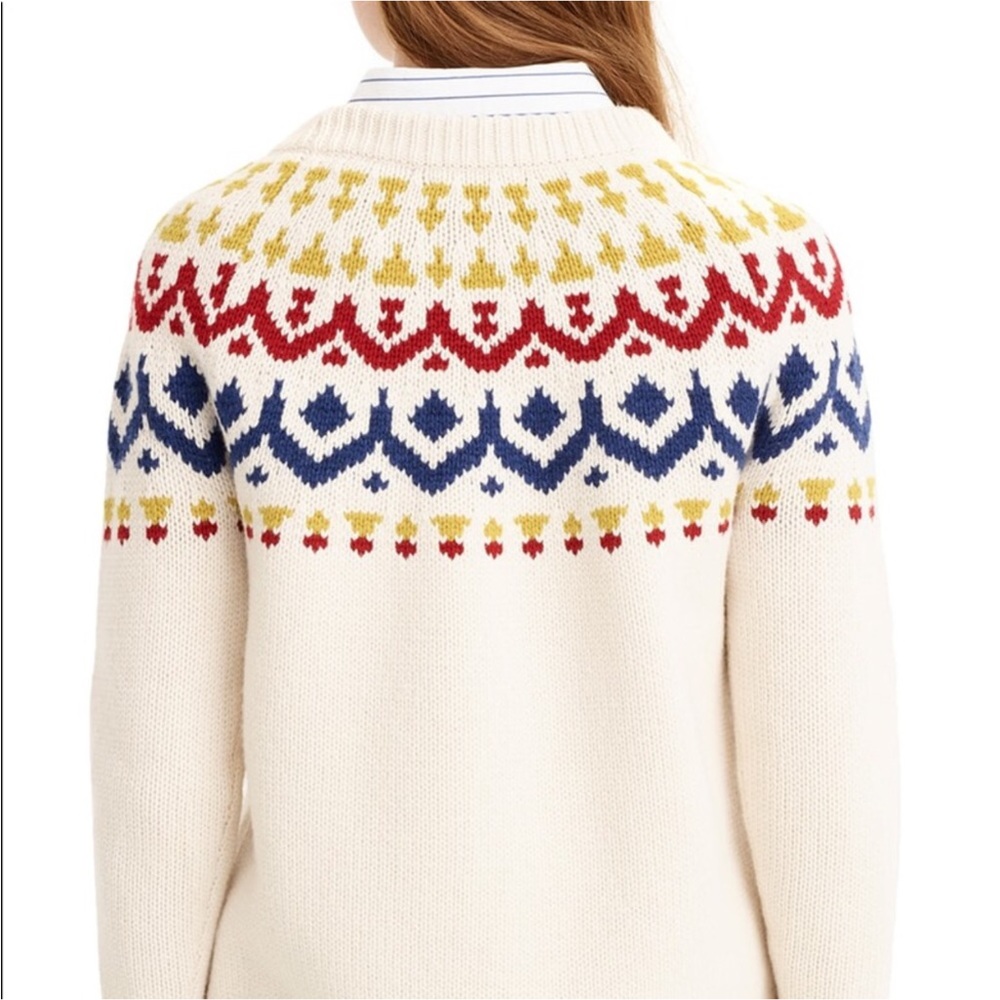 J Crew fair isle wool blend sweater - Picture 2 of 10